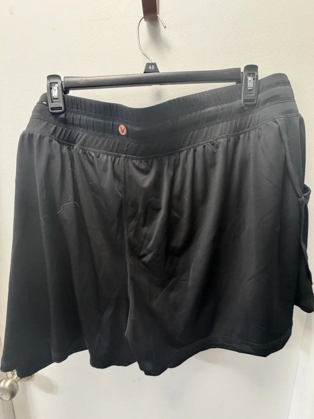 Livi Active Black Women's Athletic Shorts with Drawstring - Picture 2 of 5